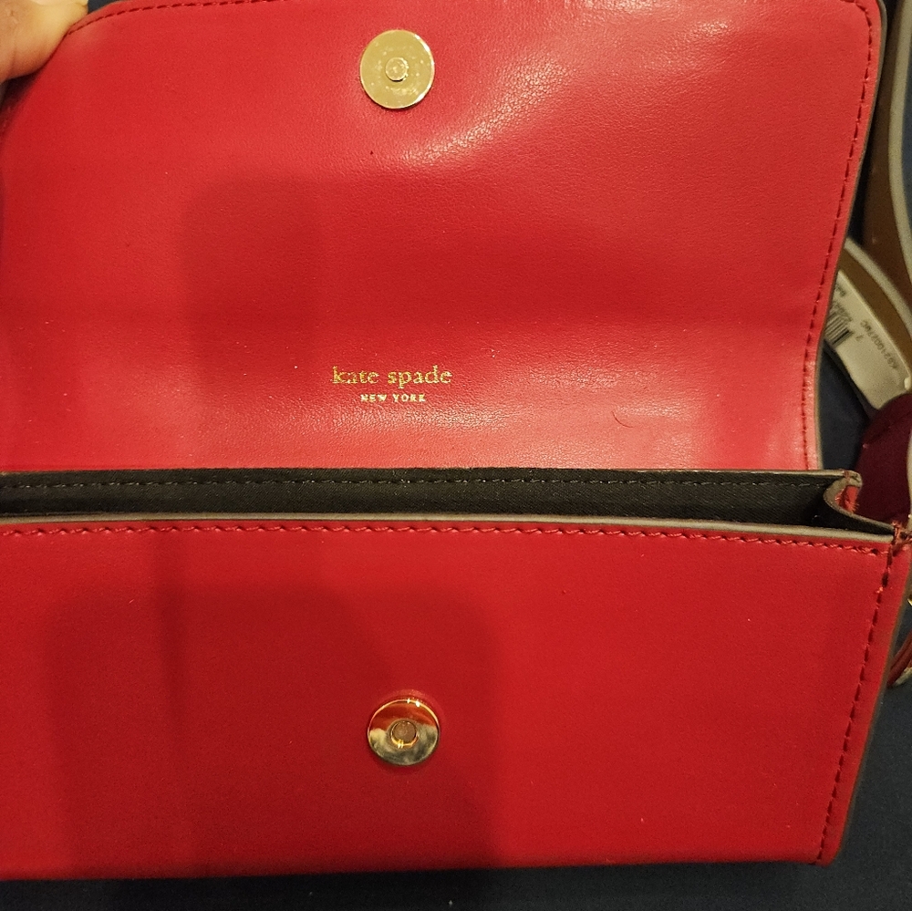 Brand New Kate Spade Red Belt Bag In S / M - Made With Genuine Leather. - Picture 9 of 9